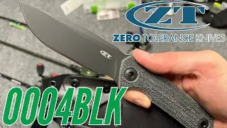 Zero Tolerance 0004BLK (CruWear, Clip Point, Micarta, Sheath) Fixed Blade