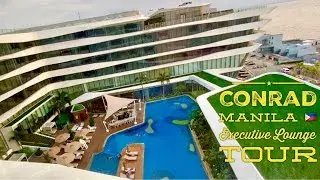 Conrad Manila Executive Lounge Tour and Review SM Mall of Asia Complex Philippines #conradmanila