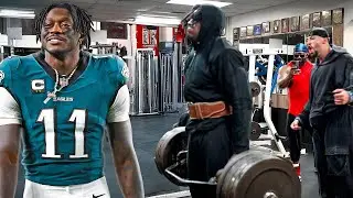 SUPER BOWL CHAMP AJ BROWN TRAINS @ THE MOST DANGEROUS GYM IN AMERICA