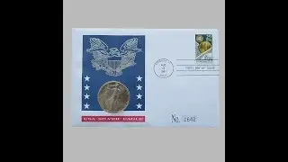 1991 USA Silver Eagle 1oz Fine Silver $1 Coin Cover - United States First Day Cover