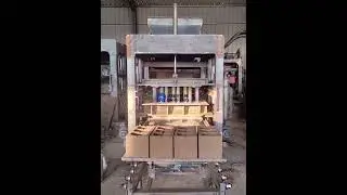 Automatic concrete block machine #machine #manufacturing #construction