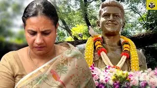 Ashwini Puneeth Rajkumar Emotionally Standing Infront Of Appu Statue | Puneeth Rajkumar Death Day