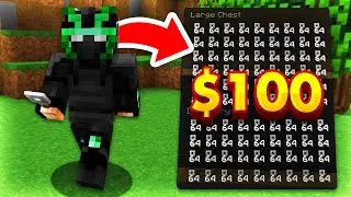 Playing Minecraft, But I Spent $100 on Loot Boxes...