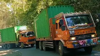 Telolet basuri terbaru 2023||Konvoi truk kontainer lintas makassar bone!!!!