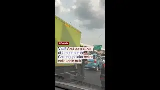 Viral! Aksi pemalakan di lampu merah Cakung, pelaku nekat naik kabin truk