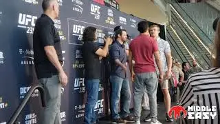 #UFC239 Media Day Fighter Face-Offs