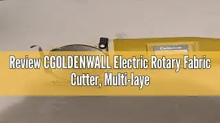 Review CGOLDENWALL Electric Rotary Fabric Cutter, Multi-layer Electric Fabric Scissors