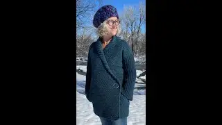 Winter Wrap Cardigan-crochet instructional/how to video