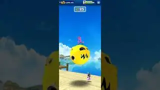 Mephiles complete run challenge mission in Beach zone Sonic Dash #sonic #sega #gaming @gaming81 
