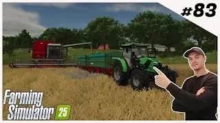 Szybki koniec żniw | FS25 | W Spadku Po Dziadku #83 | żniwa jęczmienia  karmienie krów