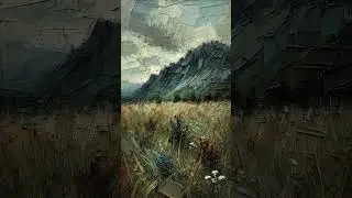 Предгорье в преддверии дождя (картина #513) \ Художник: Нормов