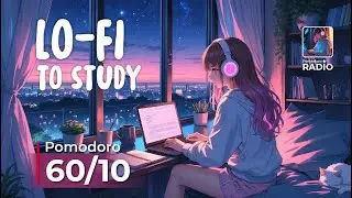 Pomodoro Timer 60/10 — Lo-Fi Study Session #38 📚 | Calm Focus in a Cozy Bedroom