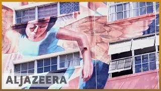 'Angelus': Gigantic mural depicting LA history taking shape