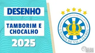 Desenho de Tamborim e Chocalho - Unidos de Vila Isabel - Carnaval 2025.