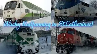 January 31 2026 Railfanning in St. Catharines! with my railfanning friends Cooper and Finley