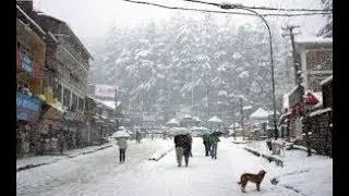 snowfall at manali 2017 dec || first snowfall in manali and kullu