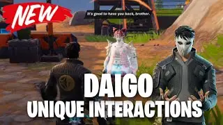 All Daigo's Unique Interactions in Fortnite C6S4