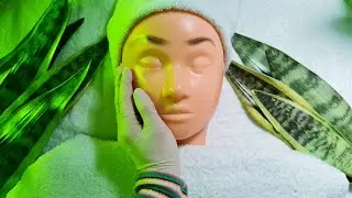 ASMR Relaxing Face Treatment and Massage on Mannequin