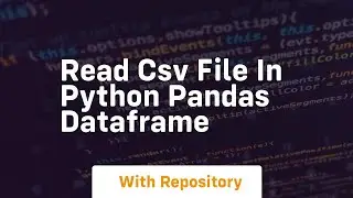read csv file in python pandas dataframe