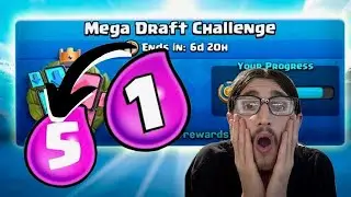 Can I Win the WHOLE Mega Draft Using Only 5 Elixir or Less? | Clash Royale Challenge