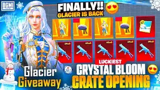 UMP GLACIER CRATE OPENING ❄️ | M416 AKM GLACIER CRATE OPENING 😍