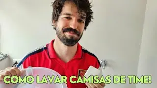 COMO LAVAR CAMISAS DE TIME! Lavagem de camisas de futebol e remoção de mau cheiro!