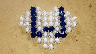 পুতি দিয়ে লাভের মধ্যে অক্ষর লেখা / Beaded love/ craft creations by lima