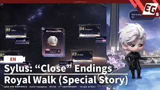 【EN】Sylus: Royal Walk (Close Ending: Gentle Composure) | Event Gameplay | Love and Deepspace