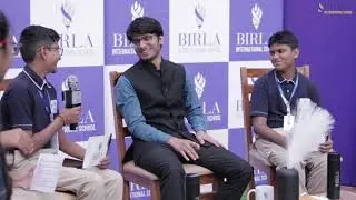 Birla School Students Interacting with IAS Officer, Belagavi, Mr. Dineshkumar Meena