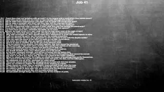 Bible reading, Job 41, Canst thou draw out leviathan with an hook? or his tongue with a cord whi