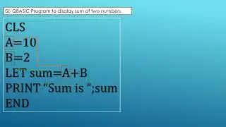 Qbasic Tutorial - LET Statement - Part 7