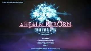 Final Fantasy XIV: A Realm Reborn Title Screen (PC, PS3, PS4)