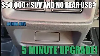 $50,000 SUV in 2023 and no rear USB?  Let's fix that! 2023 Honda CR-V