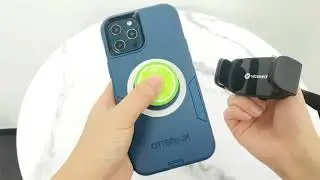 car phone mount for pop socket, kickstand, loop strap, ring holder, otterbox, belt clip, magsafe...