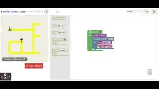 Blockly Games Maze level 7 solution