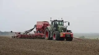 Fendt 828 & 8m Horsch Pronto Seed Drilling