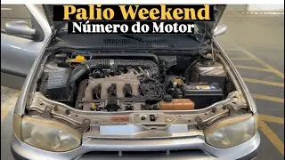 N&uacute;mero do motor e chassis da Palio Weekend 1999/2000.