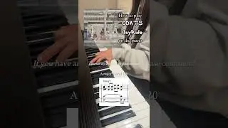 How to play 'CORTIS-JoyRide' on the piano(+sheet music)