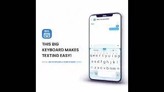 THIS BIG KEYBOARD MAKES TEXTING EASY!,0629, new, square
