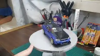 1/24 Tamiya Nissan Skyline R34 GTR V Spec Time Attack conversion