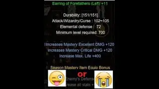 👑 EARRING GLORY LEFT UPGRADE 😏 - MU ONLINE WEBZEN SEASON 15.2 👑