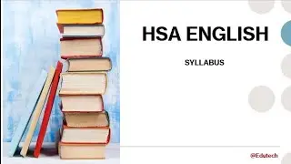 HSA ENGLISH SYLLABUS