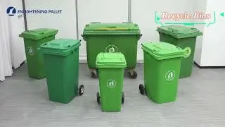 plastic recycle rubbish bin