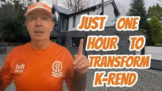 Transforming a K-Rend Wall in 1 Hour | Softwashing Magic!