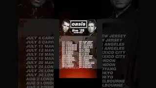 Tickets Secured! 3x Row 7 Sec 142 🤩#Oasis #Wonderwall #tourdates #concert #tour #Soldierfield #IL