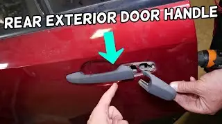 REAR EXTERIOR DOOR HANDLE REMOVAL REPLACEMENT INSTALLATION FORD EDGE, LINCOLN MKX