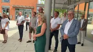 In Wackersdorf wurde der &bdquo;Gl&uuml;ck-Auf-Platz&ldquo; eingeweiht