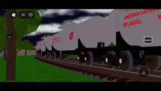 Último trem antes do natal no TDB, trem com 3 locomotivas e 35 vagões 