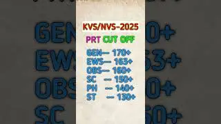 KVS/NVS PRT EXPECTED CUT OFF MARKS🧐 #kvsnvs #KVS #nvs #kvsprt #nvsprt #jsa #viral #shortsfeed #trend