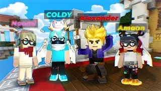 4 ЦВЕТНЫХ НАЗВАНИЯ BGTubers против 12 игроков!!